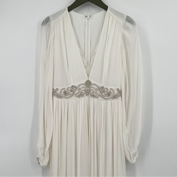 French Connection Cari Wedding Dress Style 71JOI SUMMER WHITE PF CARI LS MAXI - Picture 12 of 12